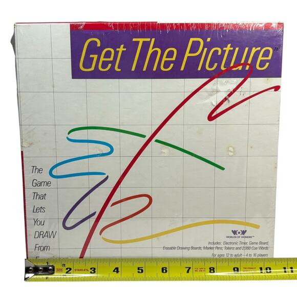 SEALED VTG 1987 "Get The Picture" Drawing Board Game Worlds of Wonder BRAND NEW - Picture 2 of 16